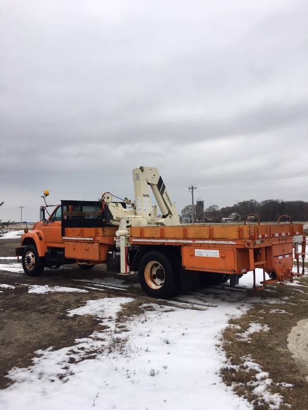 1996 Ford Crane Boom Truck