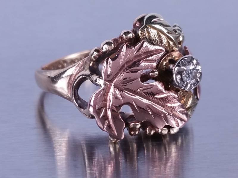 Black Hills Gold Diamond Ring
