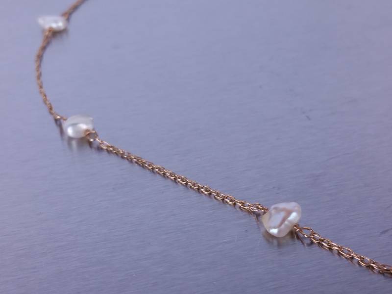 16 Pearl Necklace in 14kt Gold