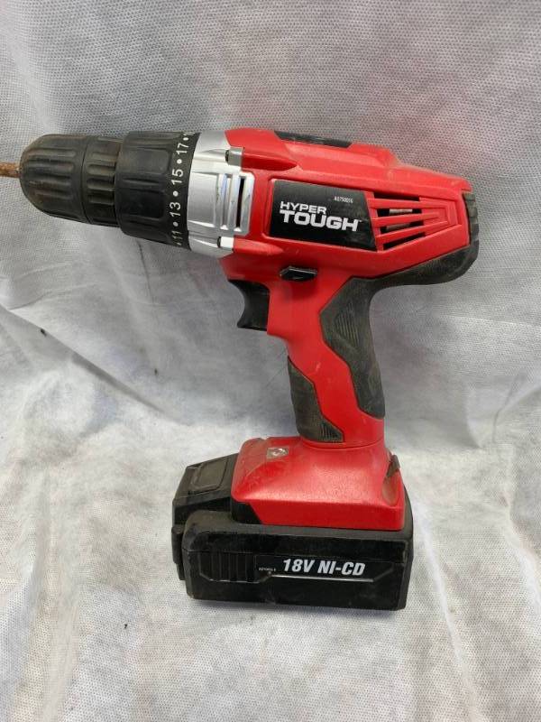 Hyper Tough 18 Volt Cordless Drill Unclaimed Storage Freight