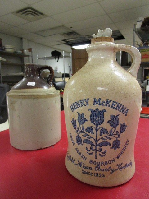lot 233 image: TWO STONEWARE JUGS