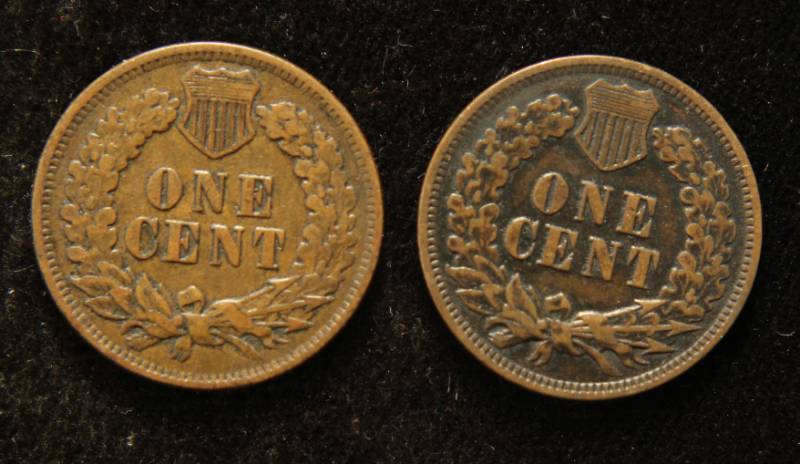 2 XF INDIAN HEAD CENTS 1900 1902