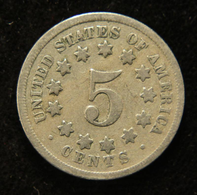 1868 US SHIELD NICKEL