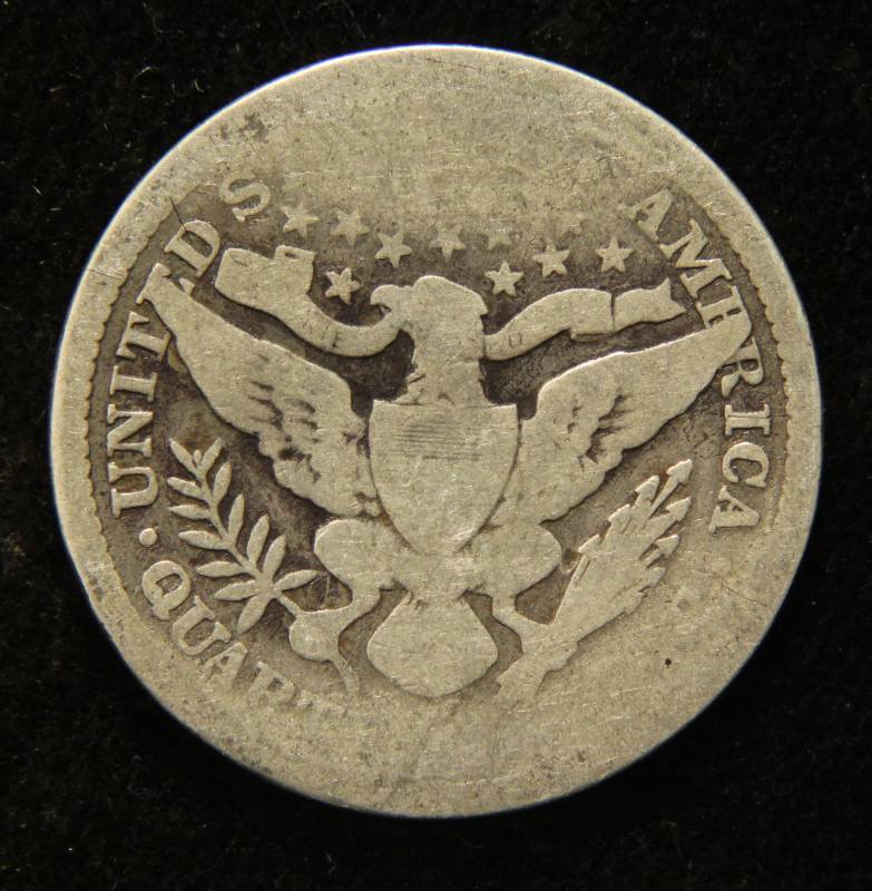1895 BARBER SILVER QUARTER