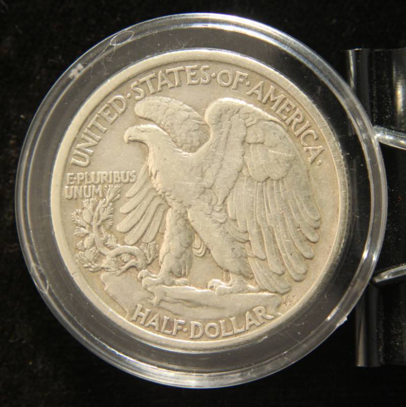 1935 WALKING LIBERTY SILVER HALF DOLLAR IN AIRTITE HOLDER