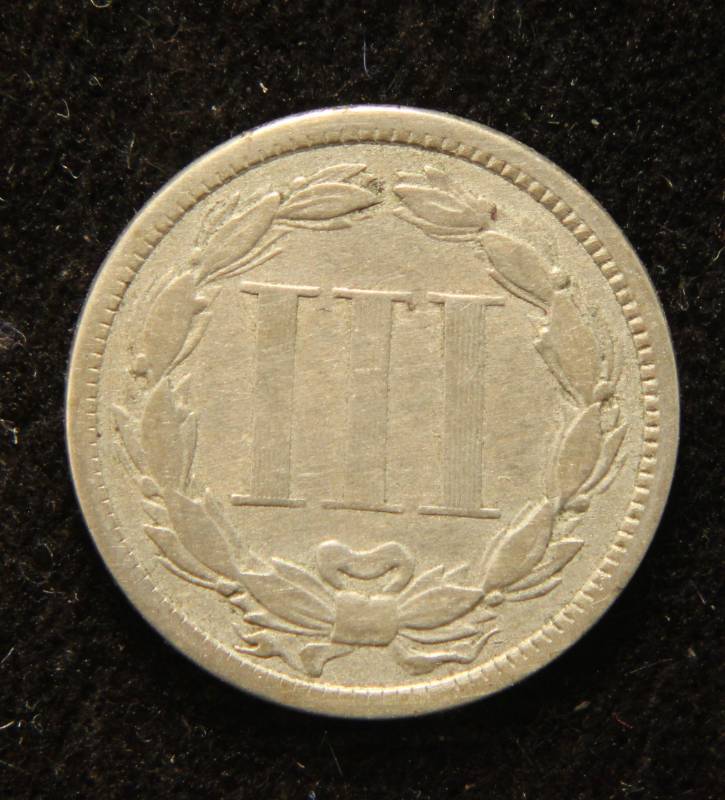 1867 US THREE CENT NICKEL