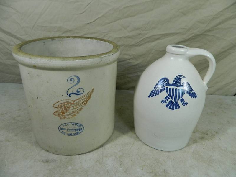 lot 20 image: Red Wing and Pfaltzgraff