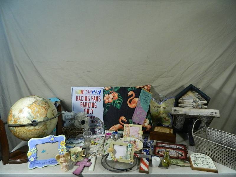 lot 143 image: Globe, New Fountain, Birdhouse, More