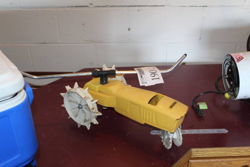 lot 190 image: Nelson Cast Iron Tractor Lawn Sprinkler