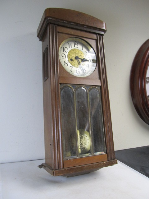 lot 16 image: Original Signed 1920s German GUSTAV BECKER Regulator Clock