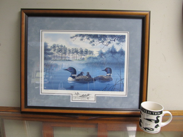 lot 19 image: Framed Signed & Numbered JERRY RAEDEKE Wildlife Print wHand Drawn Sketch