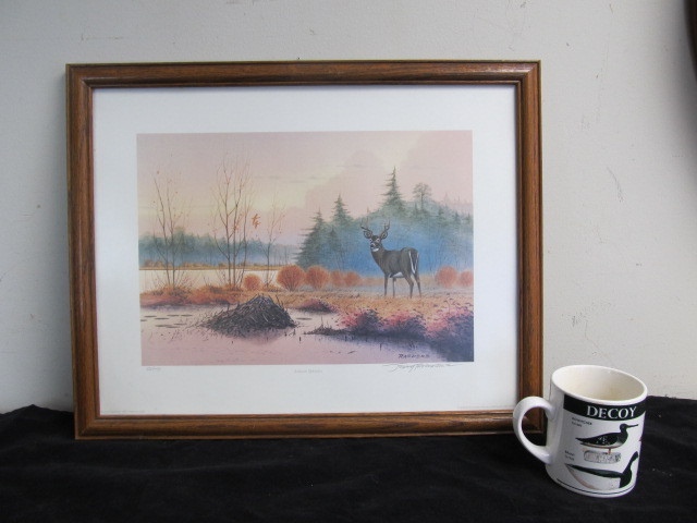 lot 75 image: Framed Signed & Numbered JERRY RAEDEKE Wildlife Print
