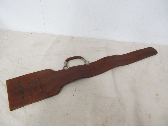 lot 28 image: Antique Leather Signed Fraternal Sword Case