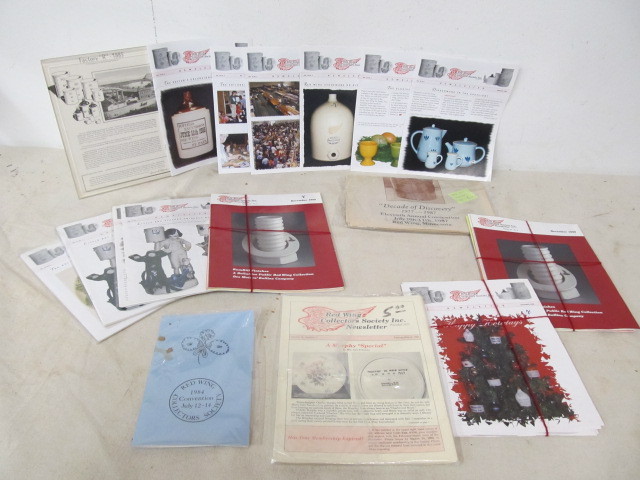 lot 33 image: Large Lot of RED WING Pottery Collectors Programs Booklets etc