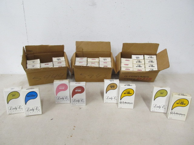 lot 52 image: Large Lot of NOS Vintage PerfumeCologne Bottles