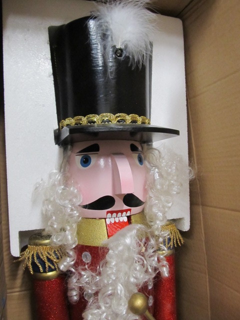 lot 116 image: HUGE 48 Lighted Nutcracker Soldier