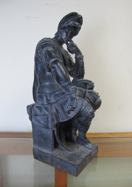 lot 120 image: Large Thinking Soldier Statue - 16
