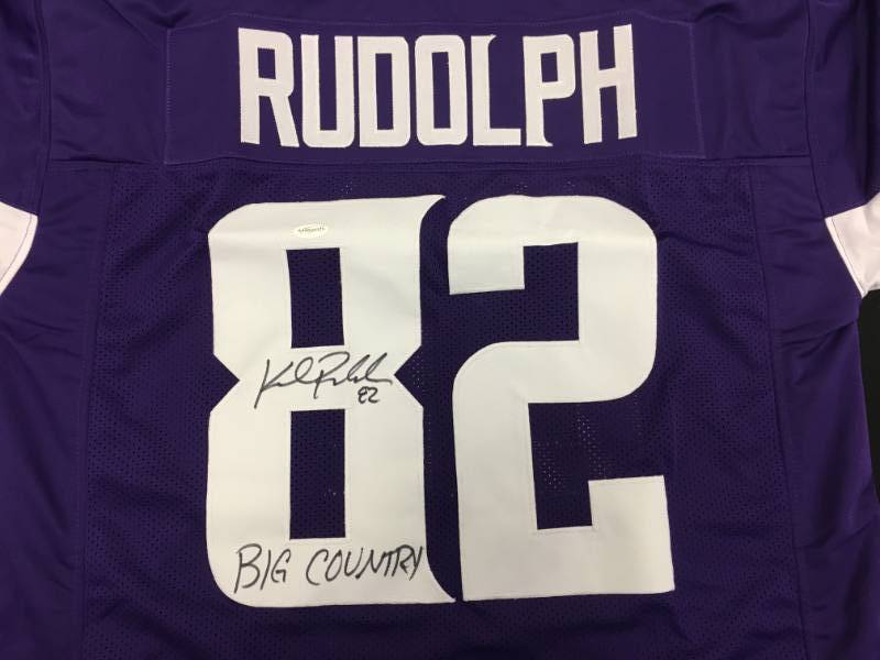lot 2 image: Minnesota Viking Kyle Rudolph Autographed Jersey - TSE Authenticated