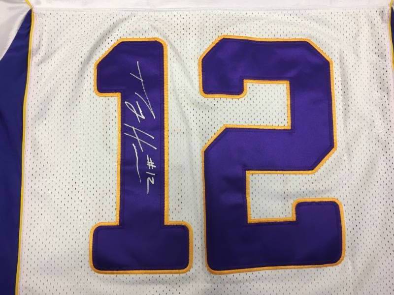 lot 3 image: Minnesota Viking Percy Harvin Autographed Jersey