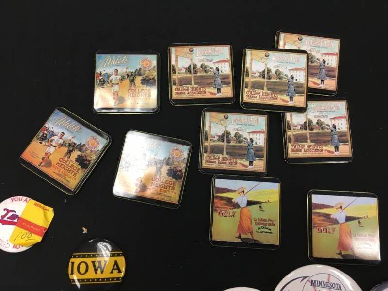 lot 30 image: Lot of Baseball Pins and Magnets
