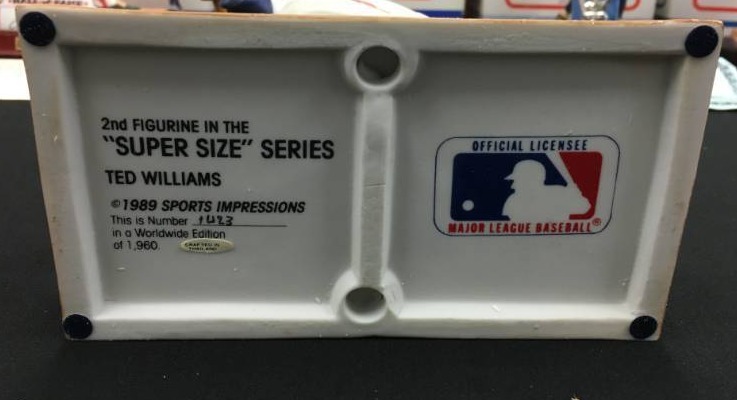 lot 58 image: Limited Edition Ted Williams Sports Impressions Porcelain Statue