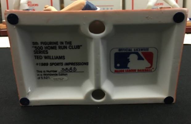 lot 61 image: Limited Edition Ted Williams Sports Impressions Porcelain Statue