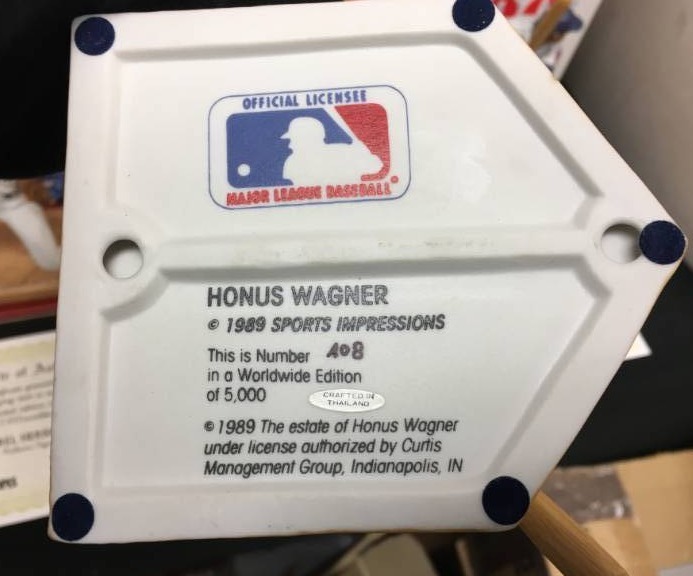 lot 65 image: Limited Edition Honus Wagner Sports Impressions Porcelain Statue