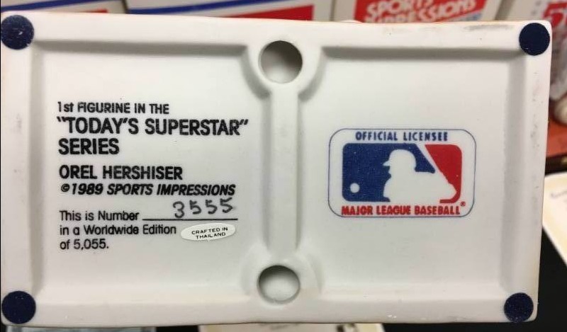 lot 66 image: Limited Edition Orel Hershiser Sports Impressions Porcelain Statue