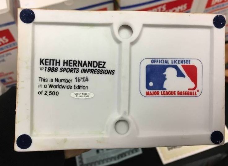 lot 67 image: Limited Edition Keith Hernandez Sports Impressions Porcelain Statue