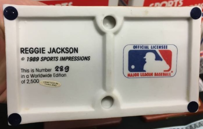 lot 68 image: Limited Edition Reggie Jackson Sports Impressions Porcelain Statue