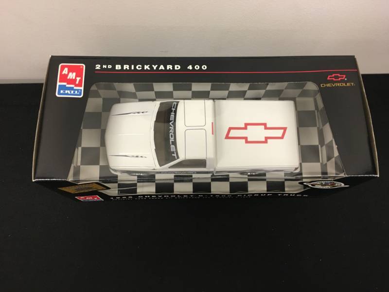 lot 141 image: ERTL Brickyard 400 Race 1995 Chevrolet C-1500 Pickup (Plastic Promo) 125 Scale