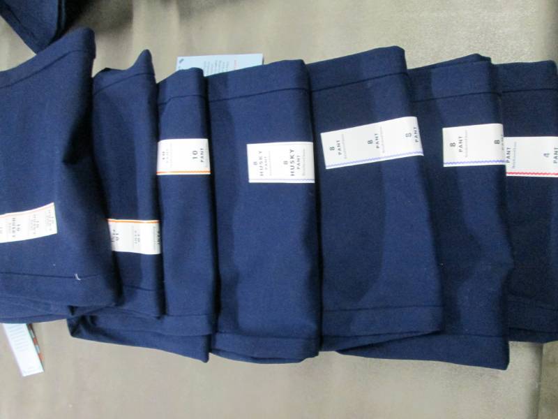 lot 46 image: Lot of 7 Cat & Jack Navy Uniform Pa...