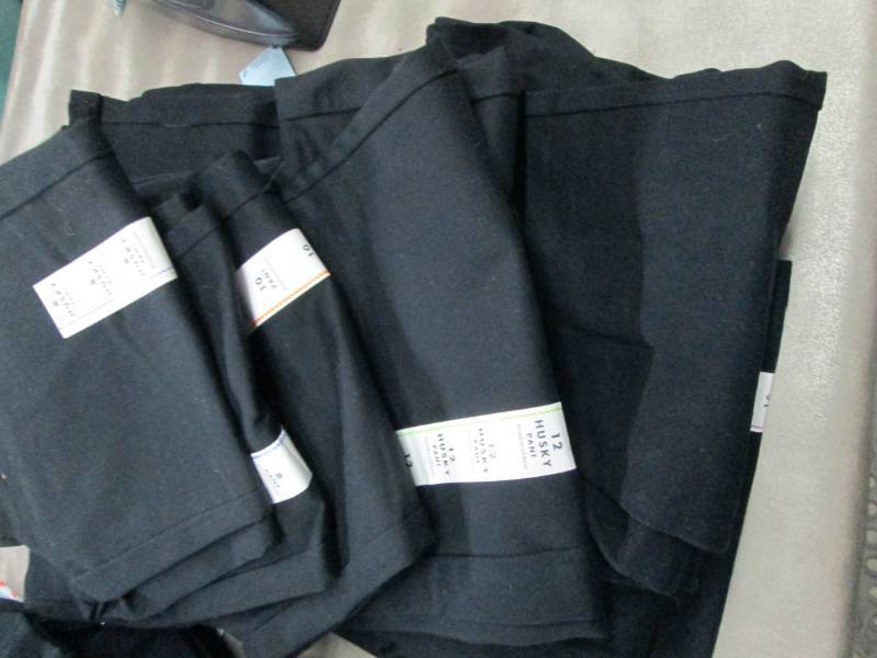 lot 48 image: Lot of 9 Cat & Jack Navy Uniform Pa...