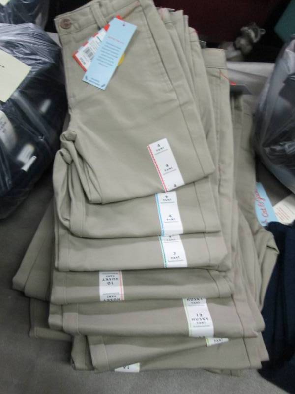 lot 50 image: Lot of 12 Cat & Jack Navy Uniform P...
