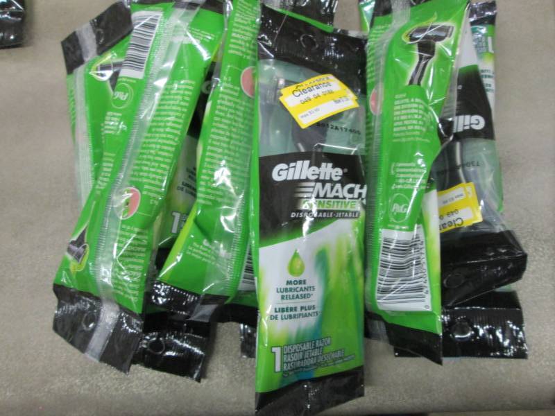 lot 90 image: Lot of 10 Gilette Mach3 Sensitive M...