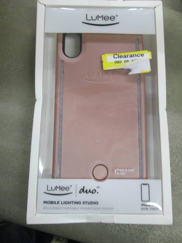 lot 105 image: LuMee Duo Rose Gold iPhone X Case M...