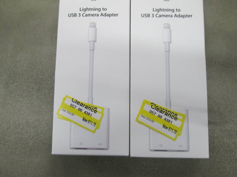 lot 119 image: Lot of 2 Lightning to USB 3 Camera ...
