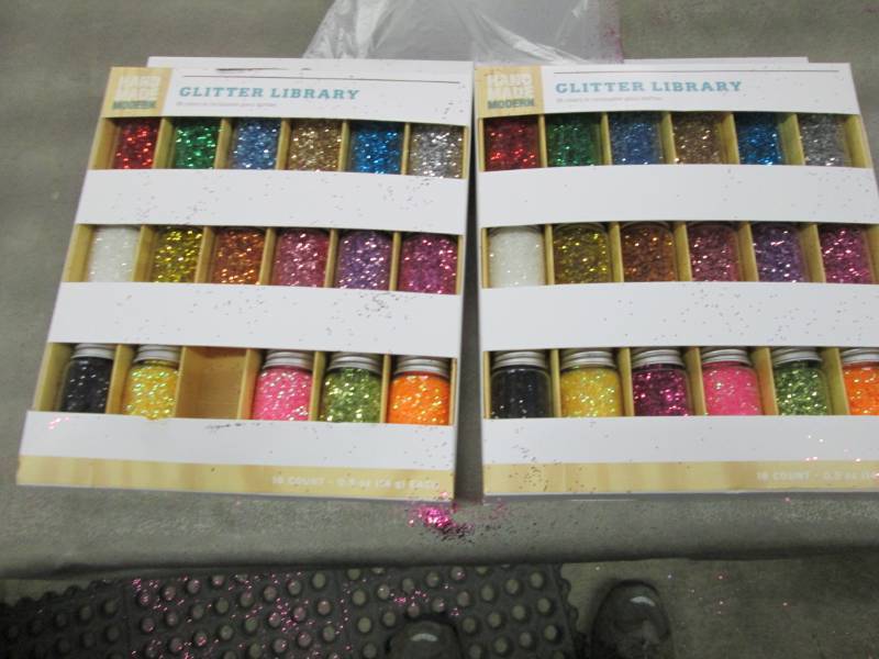 lot 133 image: Lot of 3 Glitter Library Retail $14...