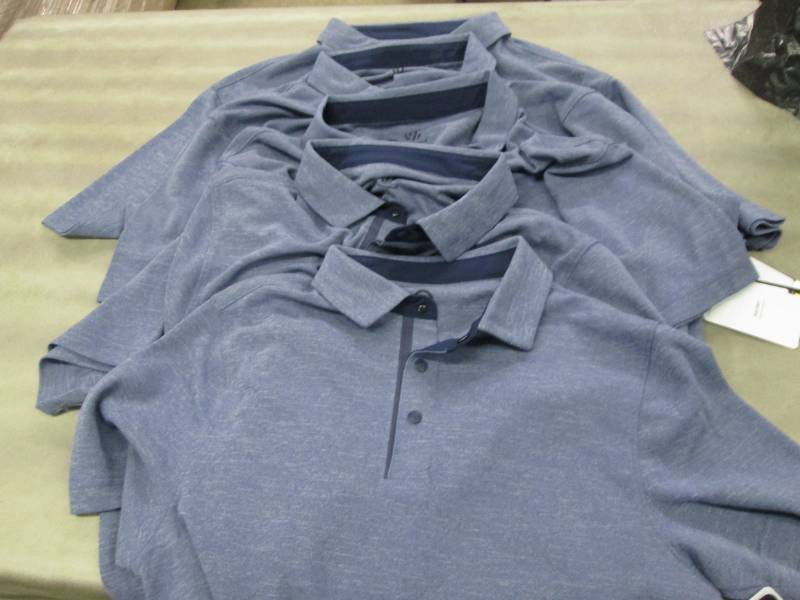 lot 189 image: Lot of 5 Mens Champion Polo Shirts ...