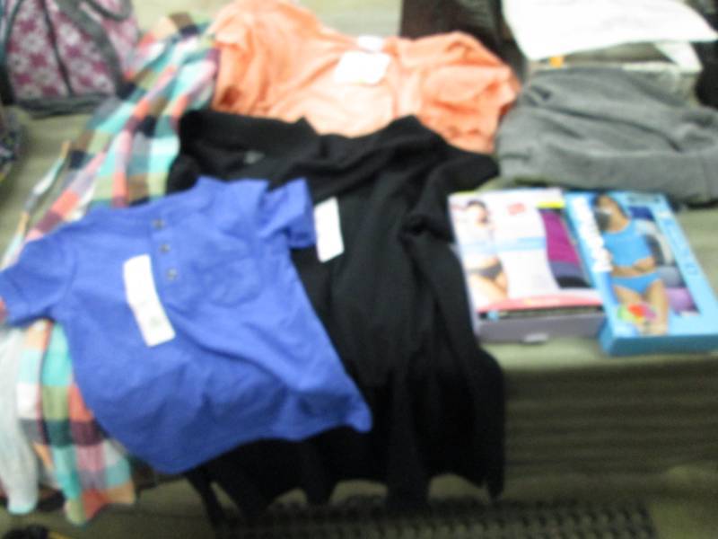 lot 238 image: Medium maternity dress, Large mens...