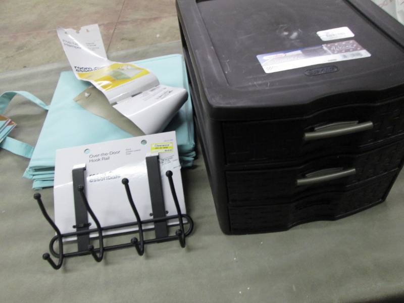 lot 244 image: Sterilite organizer- missing 1 pull...