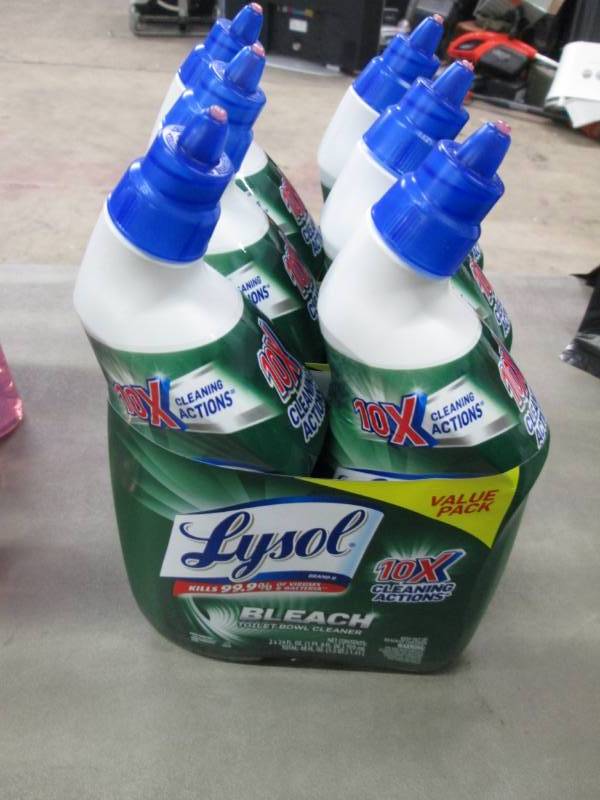 lot 250 image: Lot of 3- 2pks Lysol Toilet Bowl Cl...