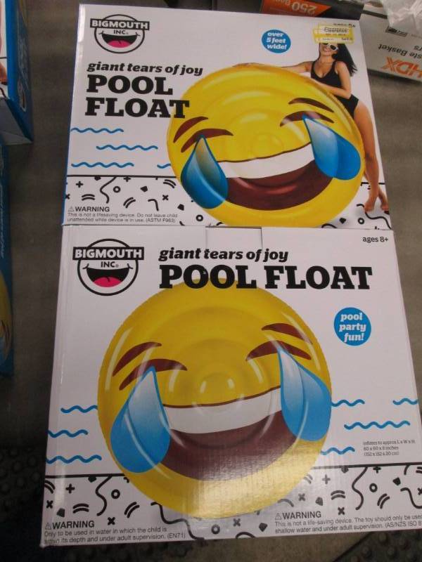 lot 266 image: Lot of 2 Giant Pool Floats...