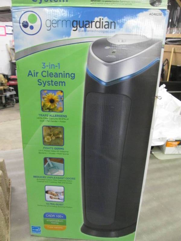 lot 276 image: Germ Guardian Tower True HEPA 3-i...