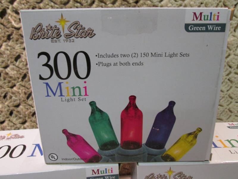 lot 24 image: 3 Boxes of Brite Star 300 Mini Mult...