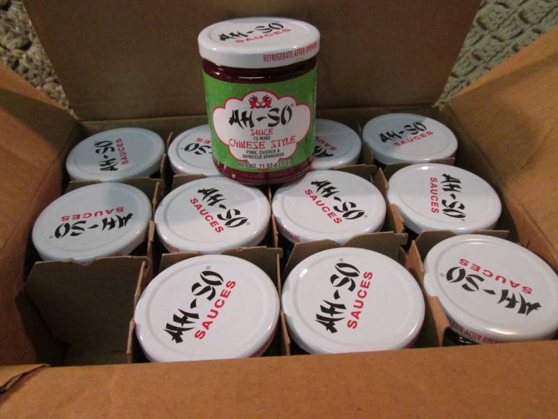 lot 68 image: Case of 12 Jars of Ah-So Sauce (Chi...
