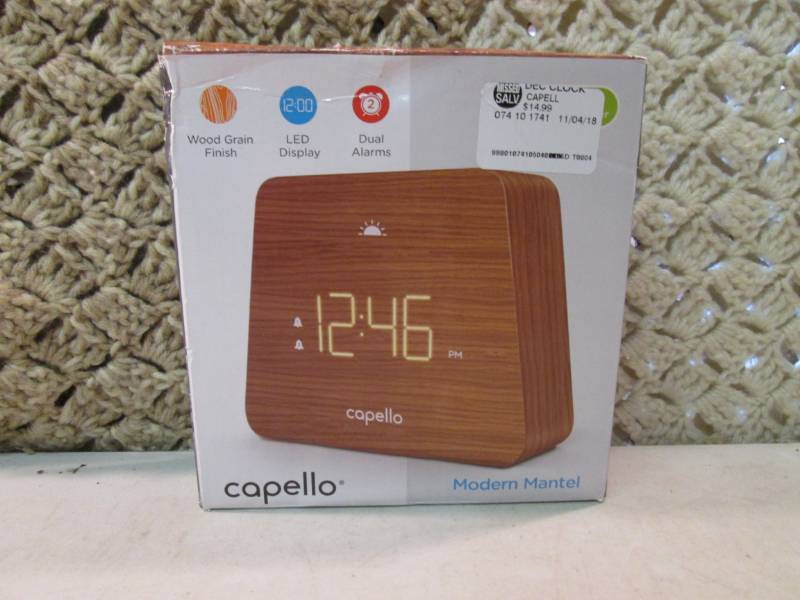 lot 94 image: Capello Modern Mantel Wood Grain Fi...
