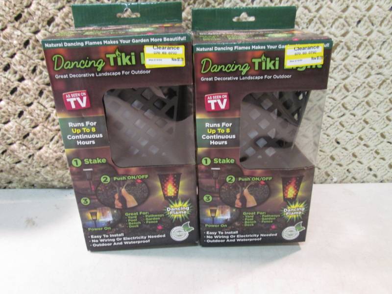 lot 117 image: Lot of 2 As Seen On TV Dancing Tiki...