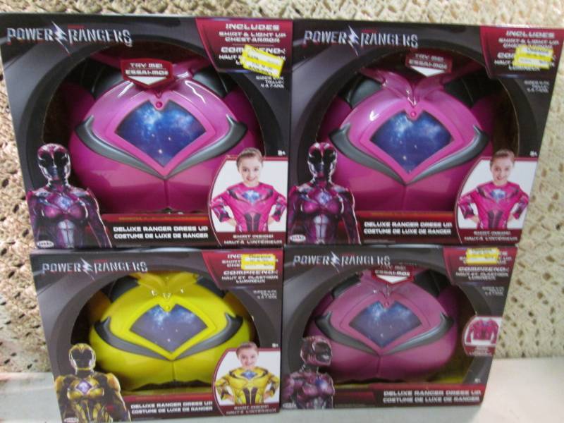 lot 118 image: Lot of 4 Power Rangers Deluxe Range...