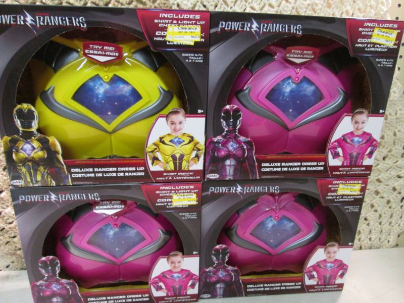 lot 120 image: Lot of 4 Power Rangers Deluxe Range...